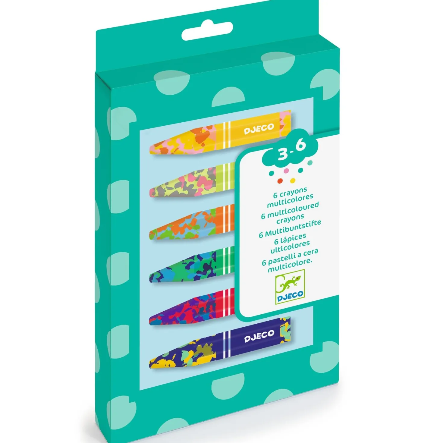 Colores para peques 6 lápices multicolores · DJECO