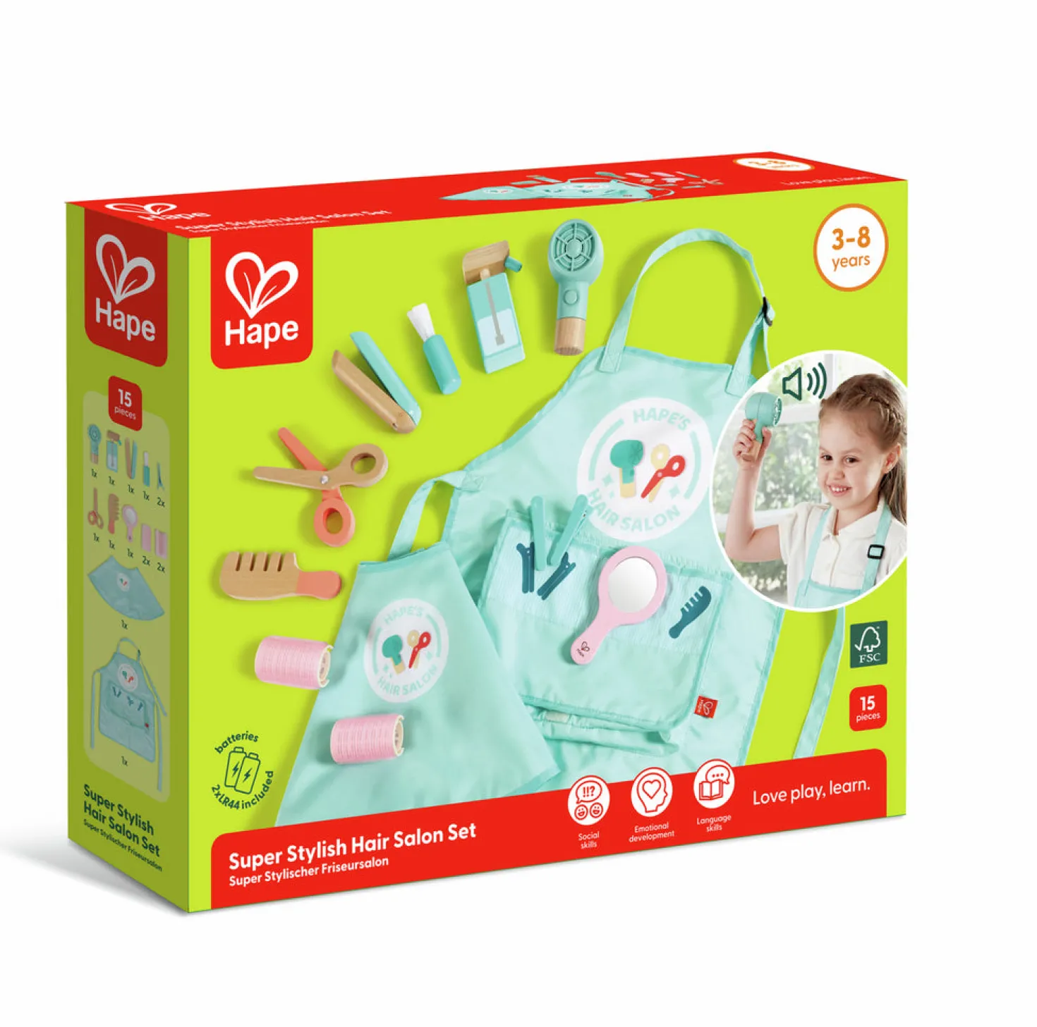Conjunto de peluquería superelegante · Hape