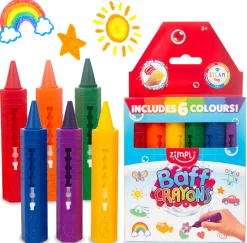 Crayons para baño 6 colores · Zimpli