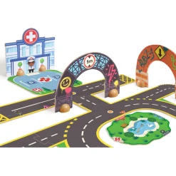 Crazy Motors Circuit City Puzzle gigante 34 piezas · DJECO