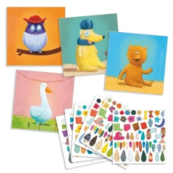 Crear con pegatinas Animales · DJECO