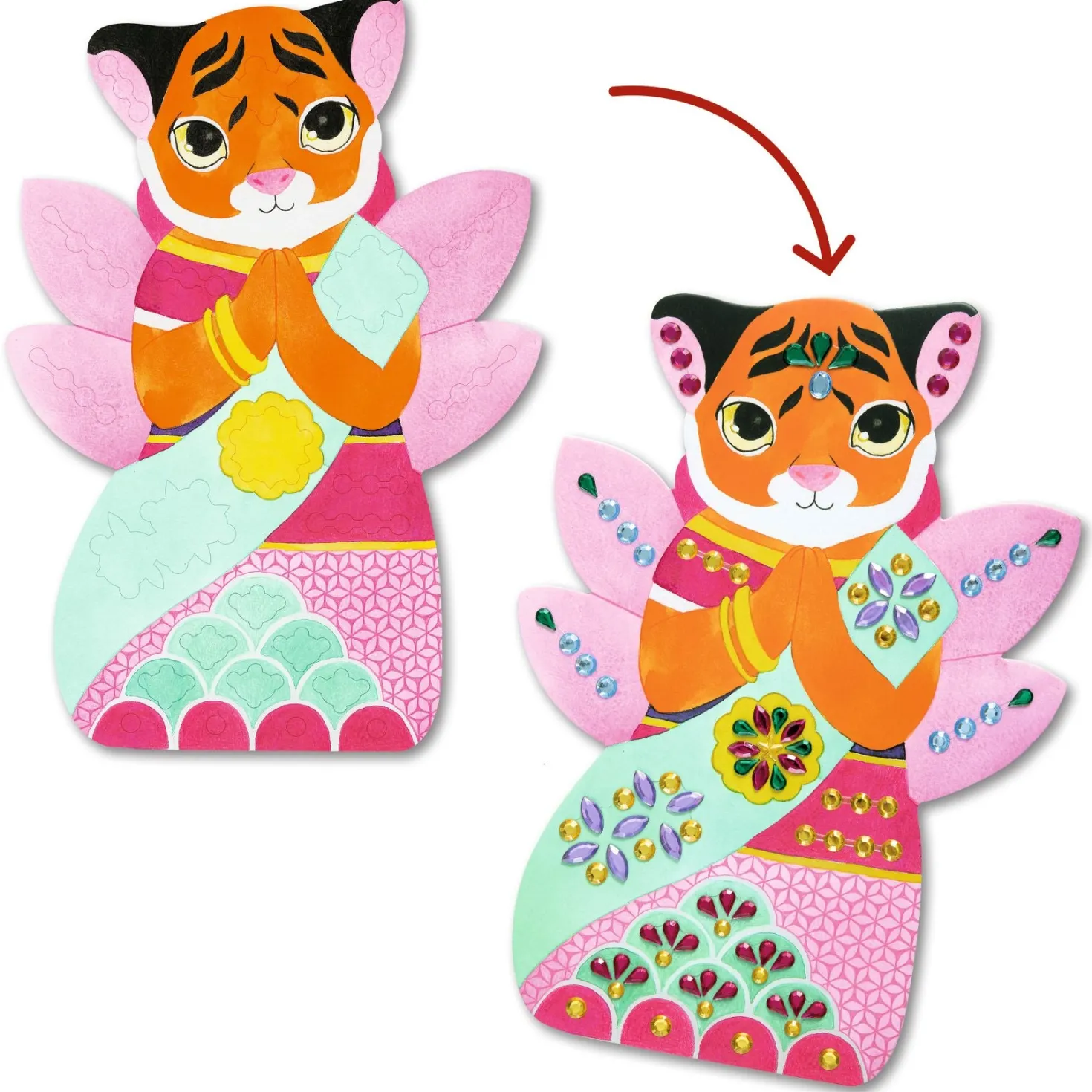 Crear con pegatinas Brillantes · DJECO