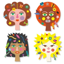 Crear con pegatinas La Peluquería DJECO