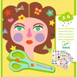 Crear con pegatinas La Peluquería DJECO