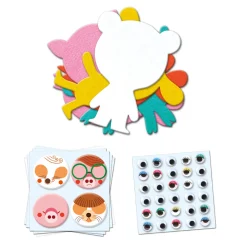 Crear con pegatinas Me gustan los animales DJECO