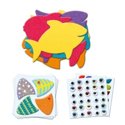 Crear con pegatinas Me gustan los peces DJECO