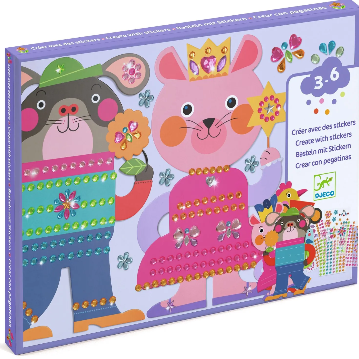Crear con pegatinas Resplandecientes · DJECO