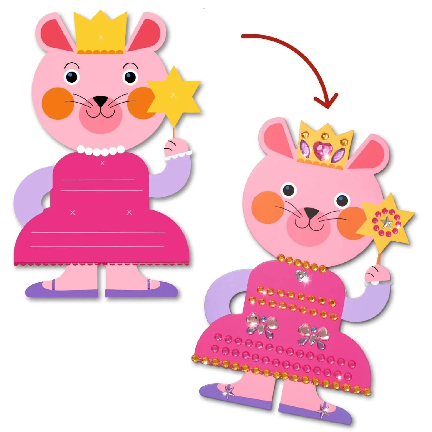 Crear con pegatinas Resplandecientes · DJECO