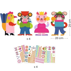 Crear con pegatinas Resplandecientes · DJECO