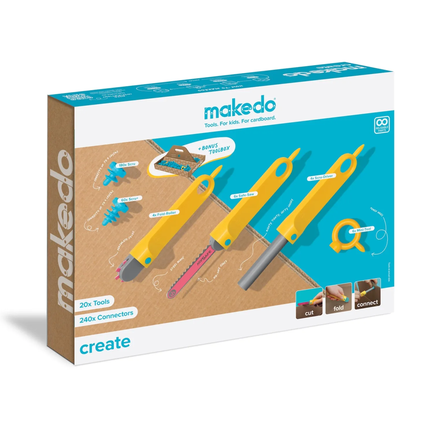 Create Kit 260 piezas Makedo