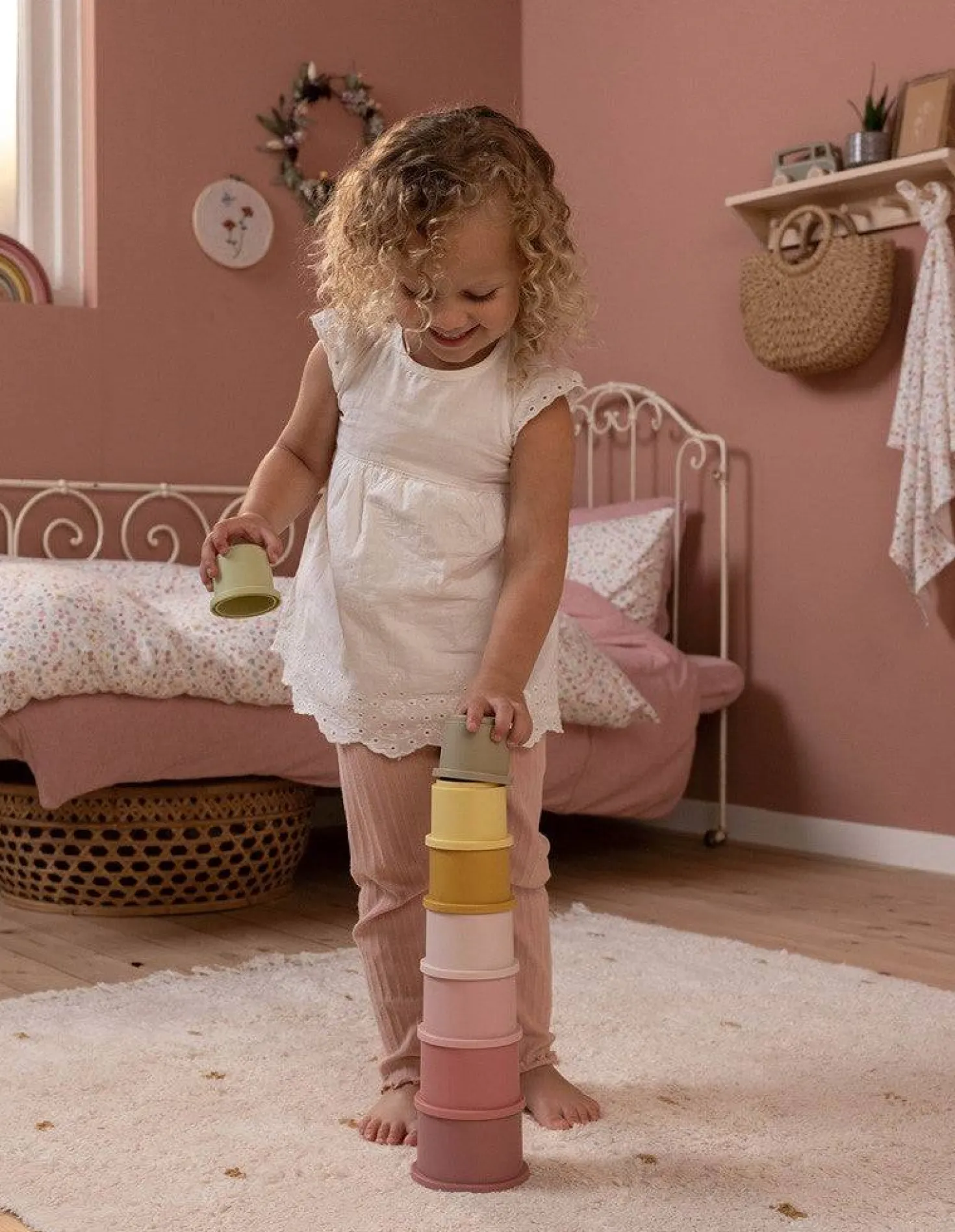 Cubos Apilables Rosas · Little Dutch