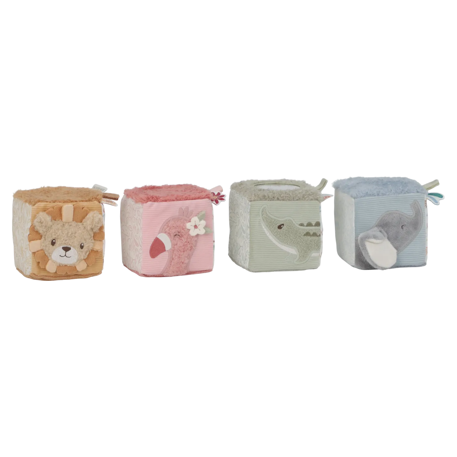 Cubos Blanditos Apilables Safari Friends · Little Dutch
