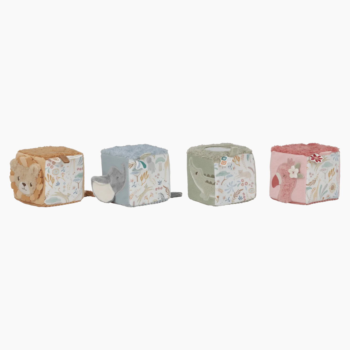 Cubos Blanditos Apilables Safari Friends · Little Dutch