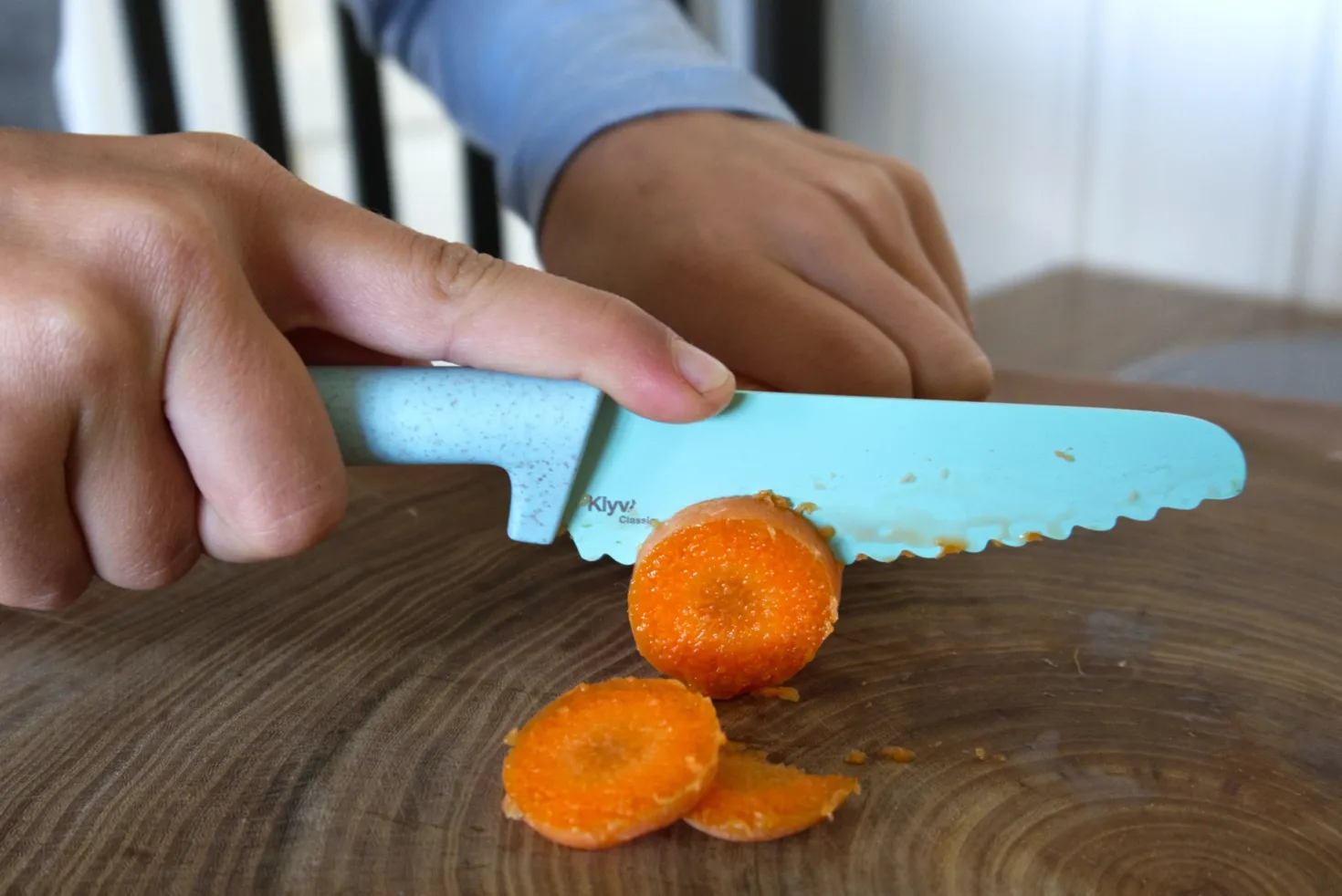 Cuchillo Classic Seguro para Niños KLYV Lime · Skagfa