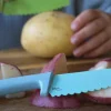 Cuchillo Classic Seguro para Niños KLYV Orchid Rose · Skagfa
