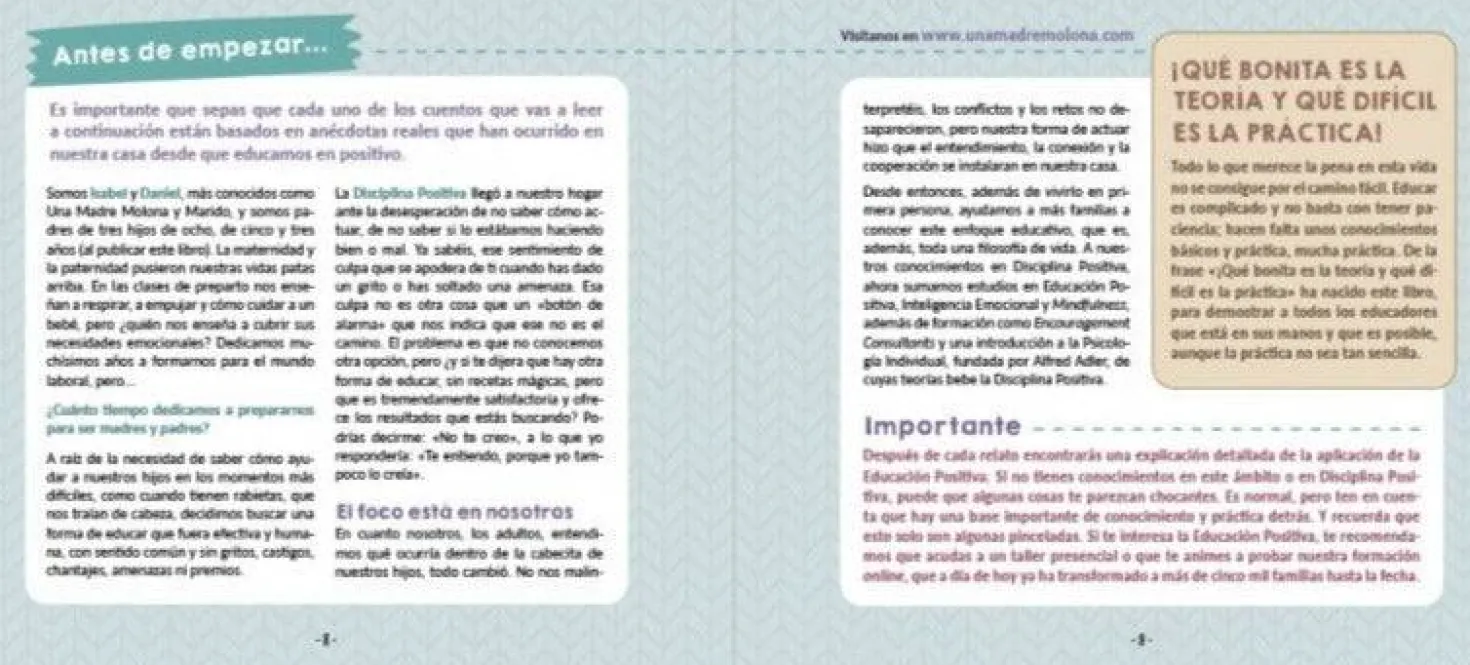 Cuentos molones para educar en positivo