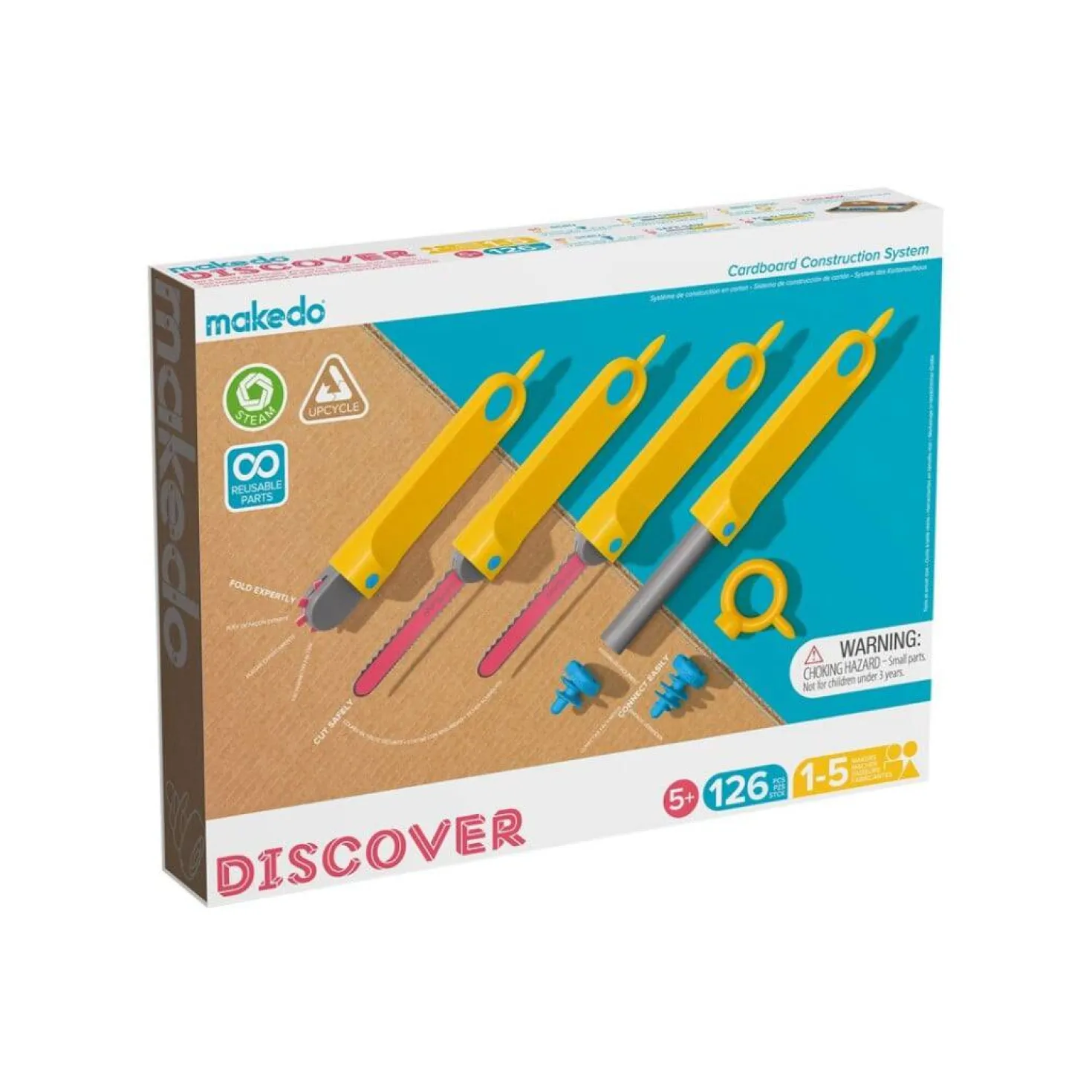 Discover Kit 126 piezas Makedo