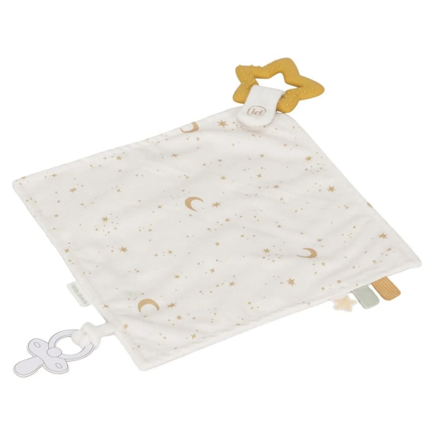 Doudou con mordedor Newborn Natural · Little Dutch