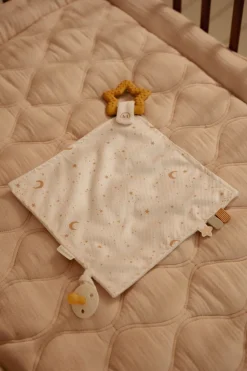 Doudou con mordedor Newborn Natural · Little Dutch