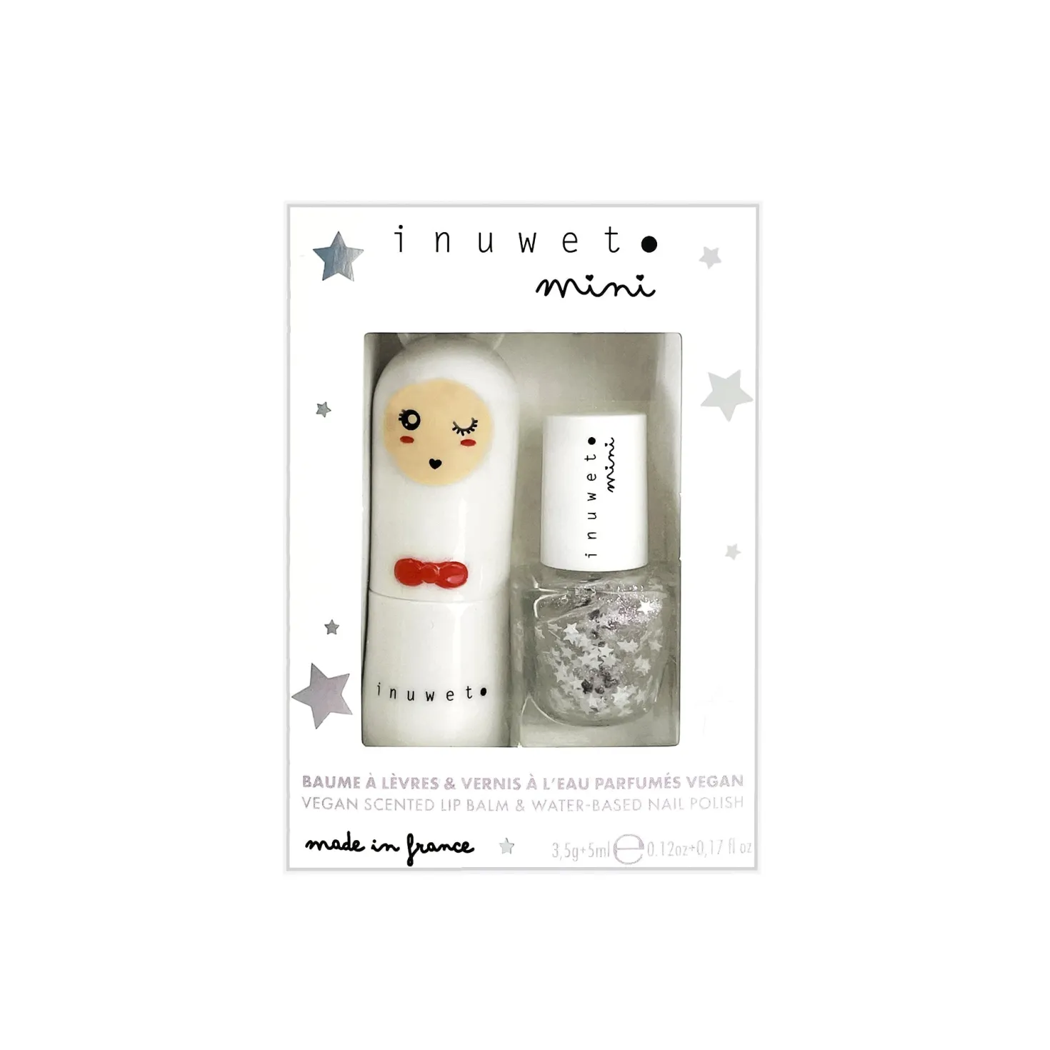 Duo Bálsamo Labial y Esmalte de uñas Algodón Azúcar · Inuwet