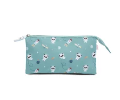 Estuche 3 compartimentos Pandas in Space