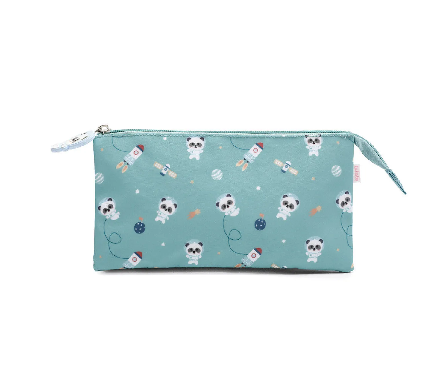 Estuche 3 compartimentos Pandas in Space