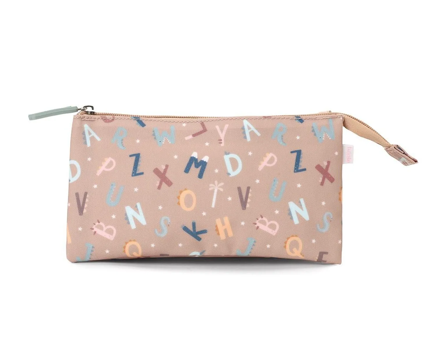 Estuche escolar 3 compartimentos Funny Letters
