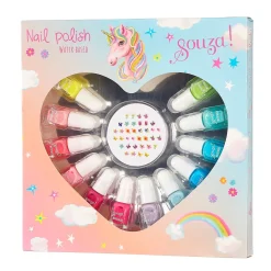 Estuche Esmalte de Uñas 12 colores + Stickers · Souza