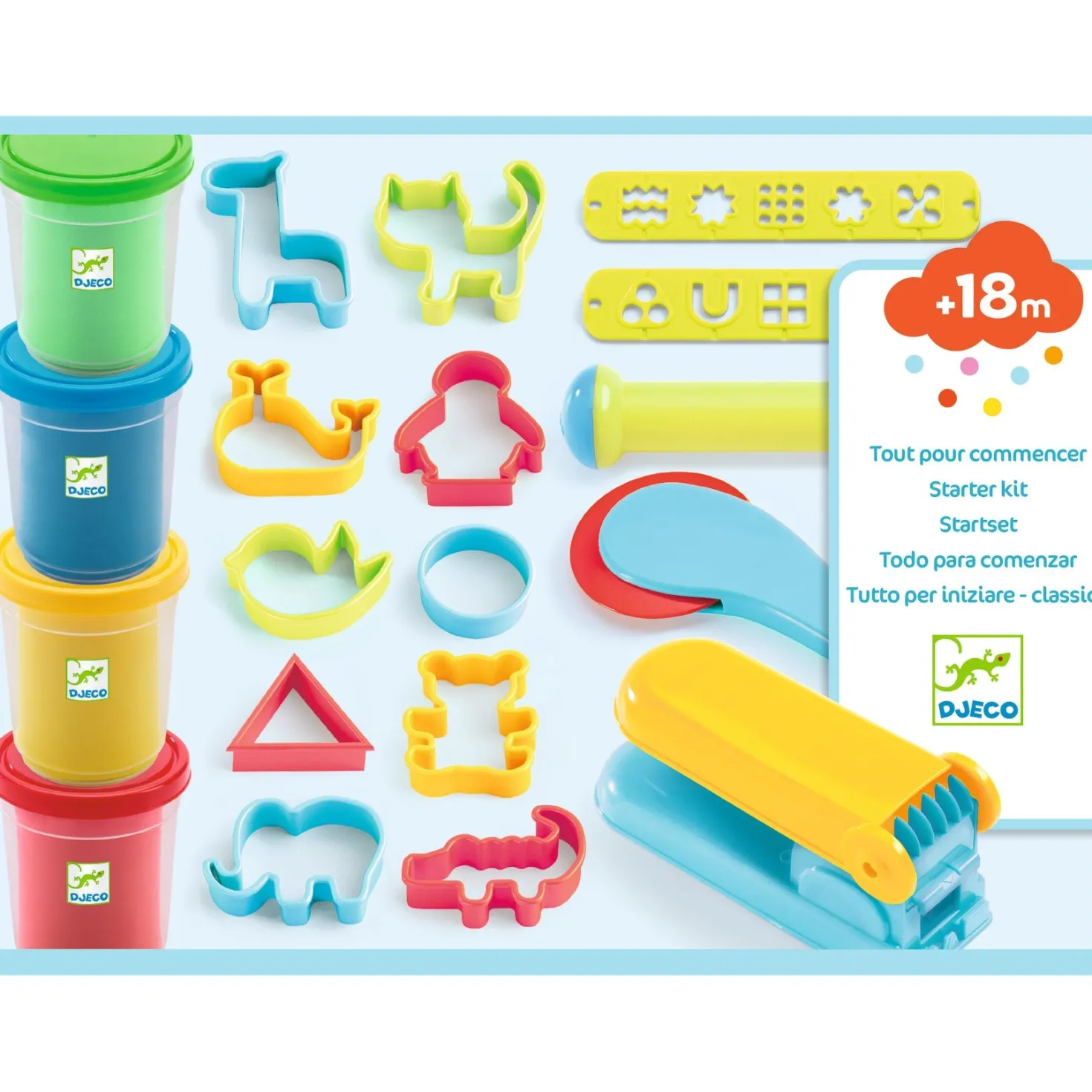 Estuche pasta moldear con accesorios · DJECO