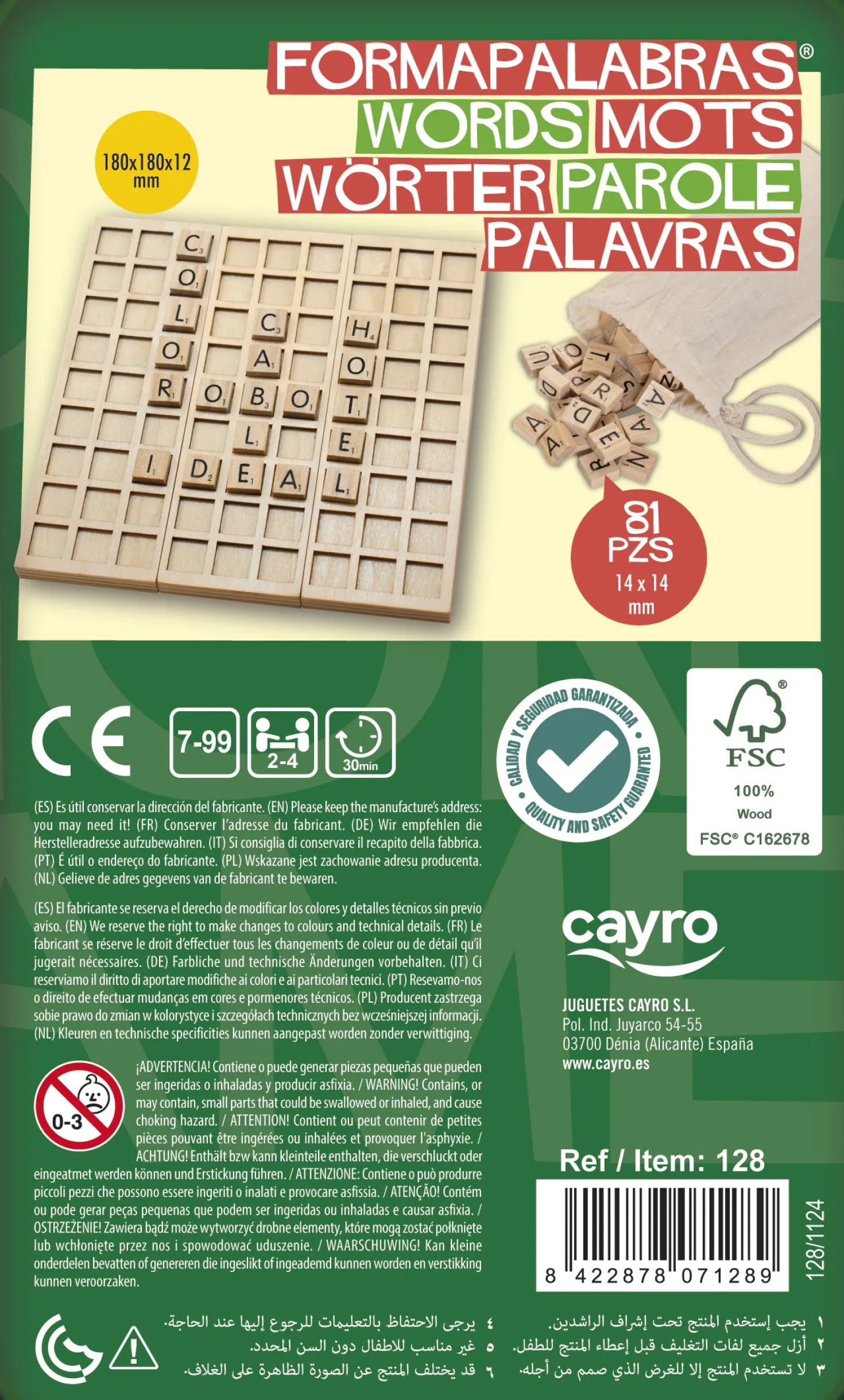 Forma Palabras Magnético · Cayro