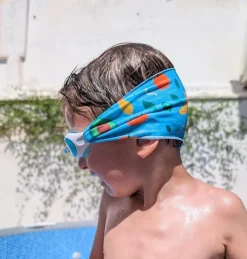 Gafas infantiles azul oscuro con turbante Dinos · Fun Water