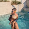 Gafas infantiles azul oscuro con turbante Surf · Fun Water