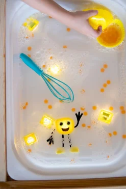 GloPals Cubos luz para el baño BLAIR Amarillo