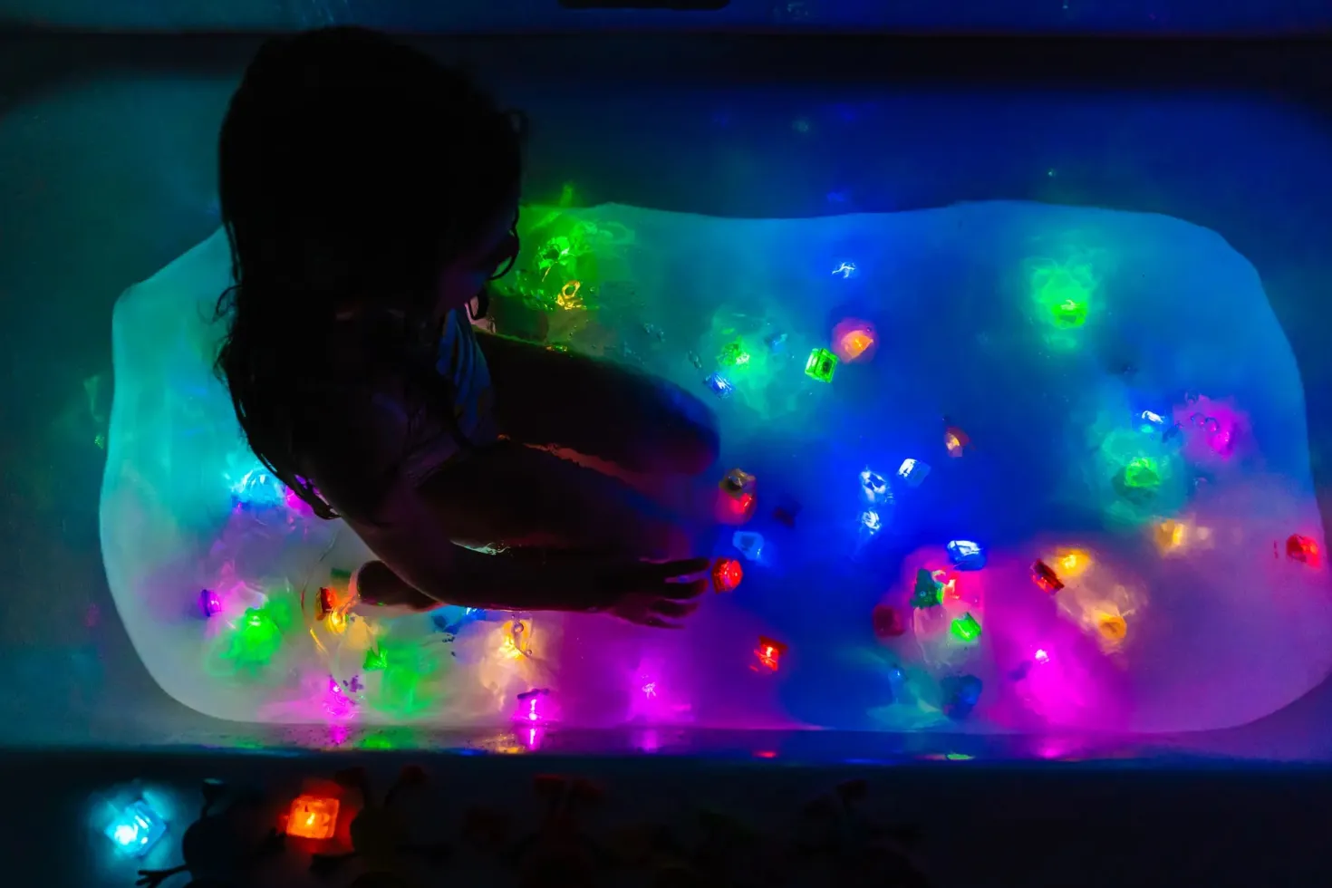 GloPals Cubos luz para el baño BLAIR Amarillo