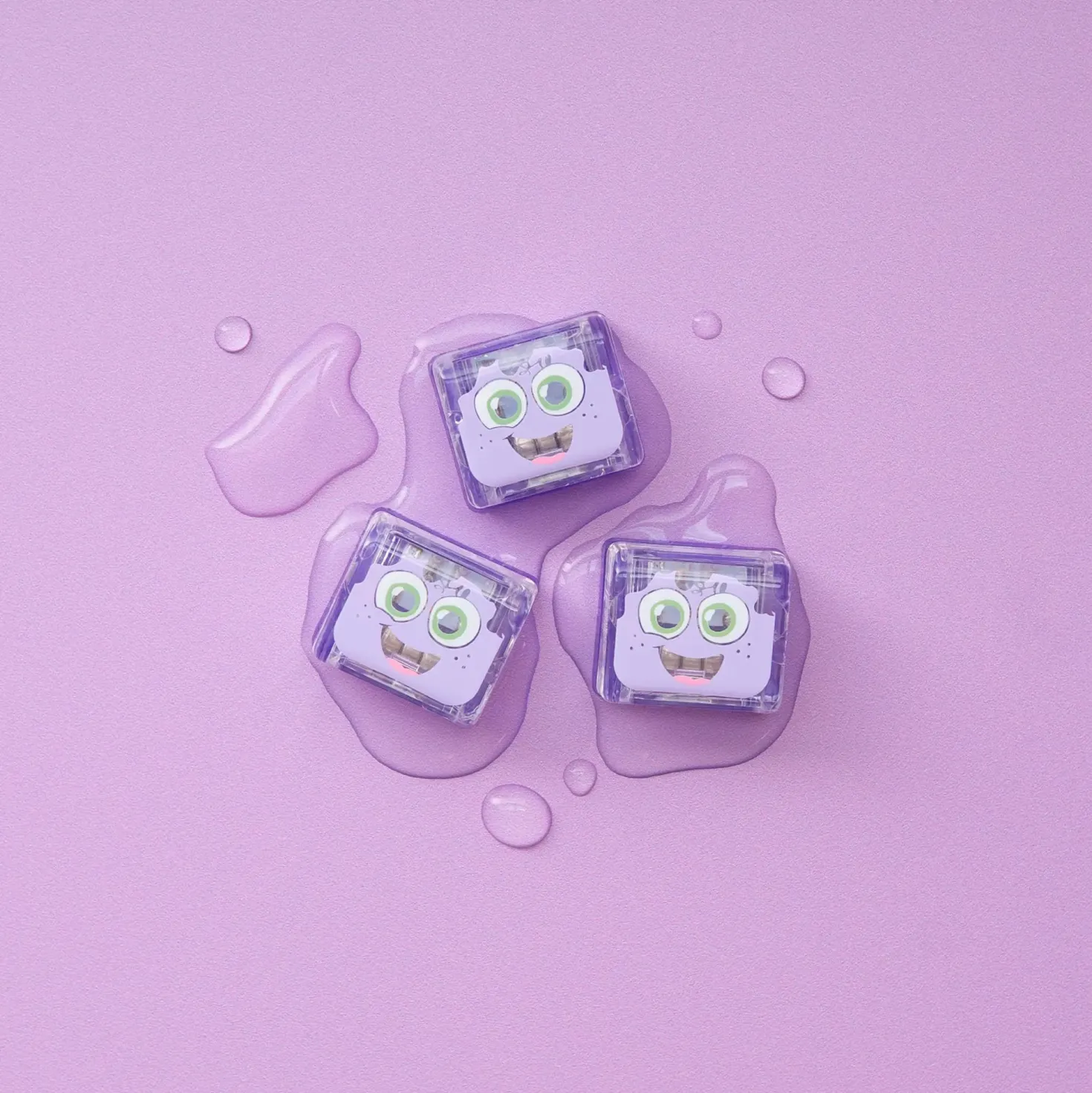 GloPals Cubos luz para el baño BLAIR Lila
