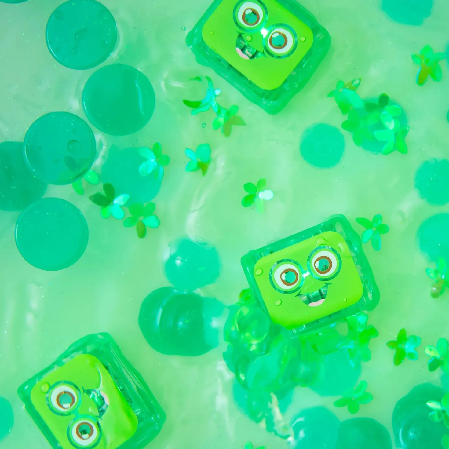 GloPals Cubos luz para el baño BLAIR Verde