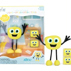 GloPals Set Personaje + 2 Cubos luz ALEX Amarillo