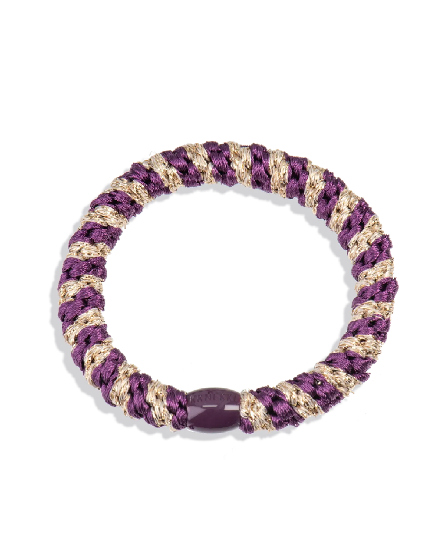 Goma de pelo Kknekki Grape-Beige glitter
