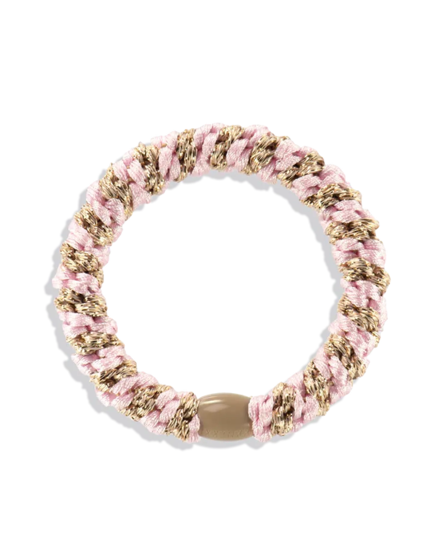 Goma de pelo Kknekki Light Pink - Beige glitter