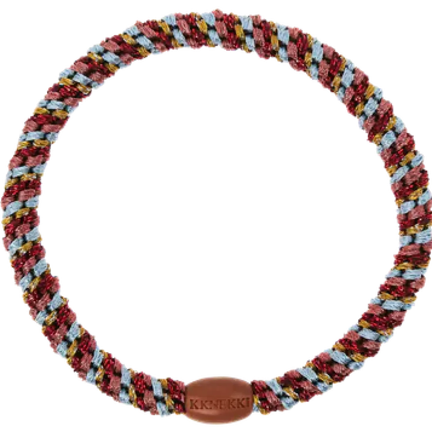 Goma de pelo Kknekki Slim bordeaux curry