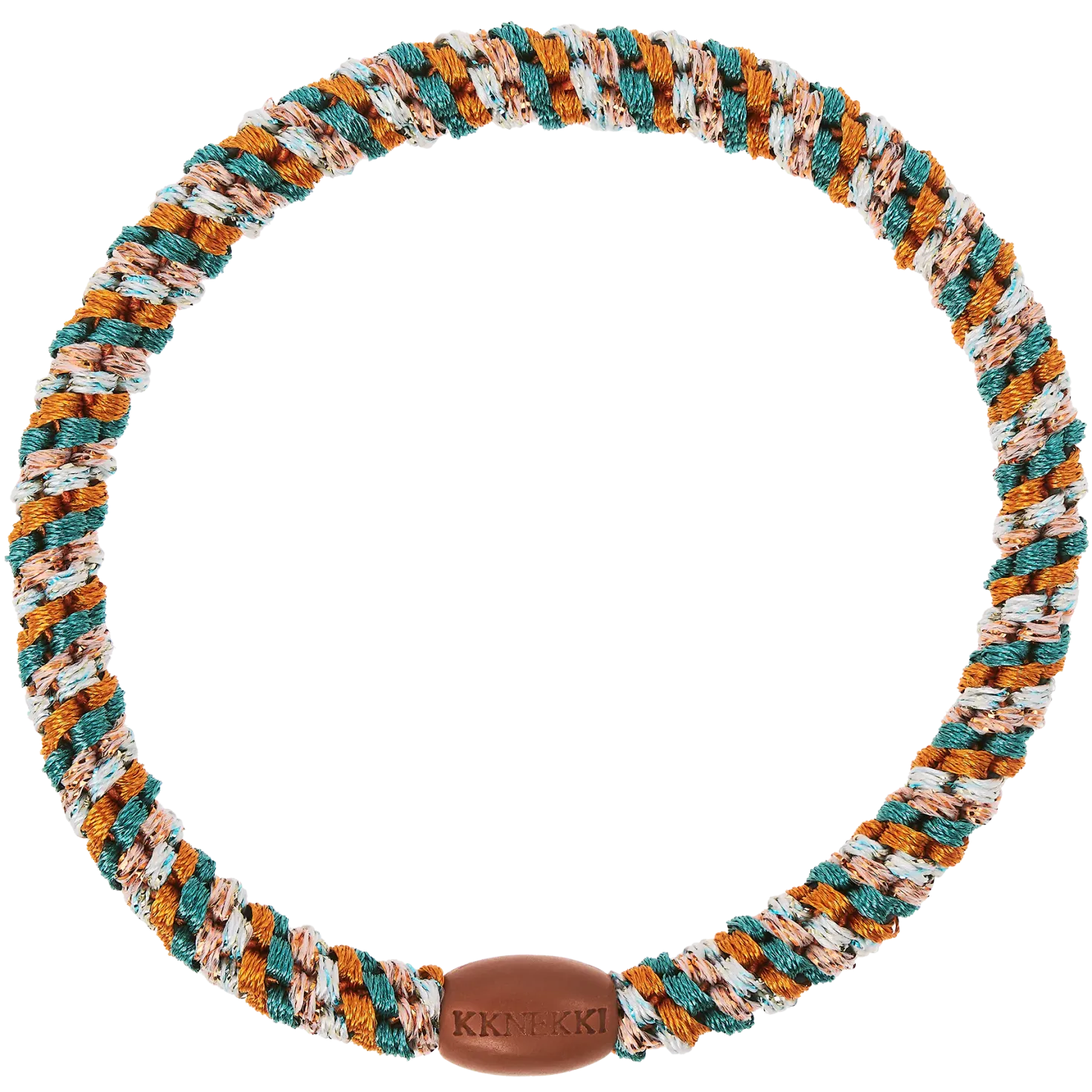 Goma de pelo Kknekki Slim terracotta teal