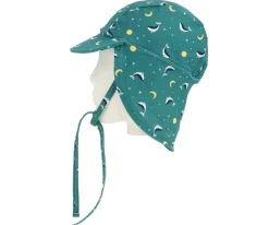 Gorro Playa Bebé Whale Teal