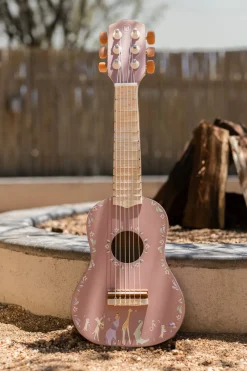 Guitarra de madera rosa FSC Safari Friends · Little Dutch