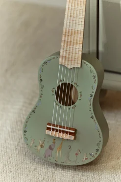Guitarra de madera verde FSC Safari Friends · Little Dutch