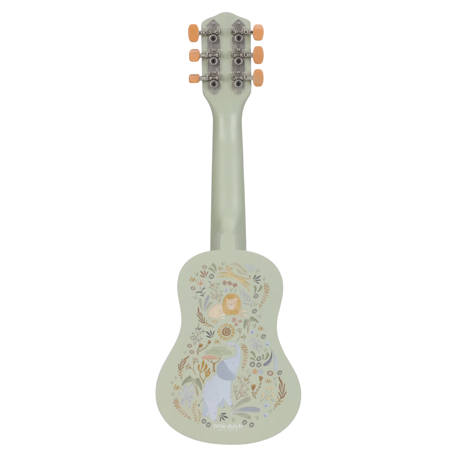 Guitarra de madera verde FSC Safari Friends · Little Dutch