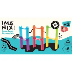 Imanix Pista de Carreras 6 columnas · Braintoys