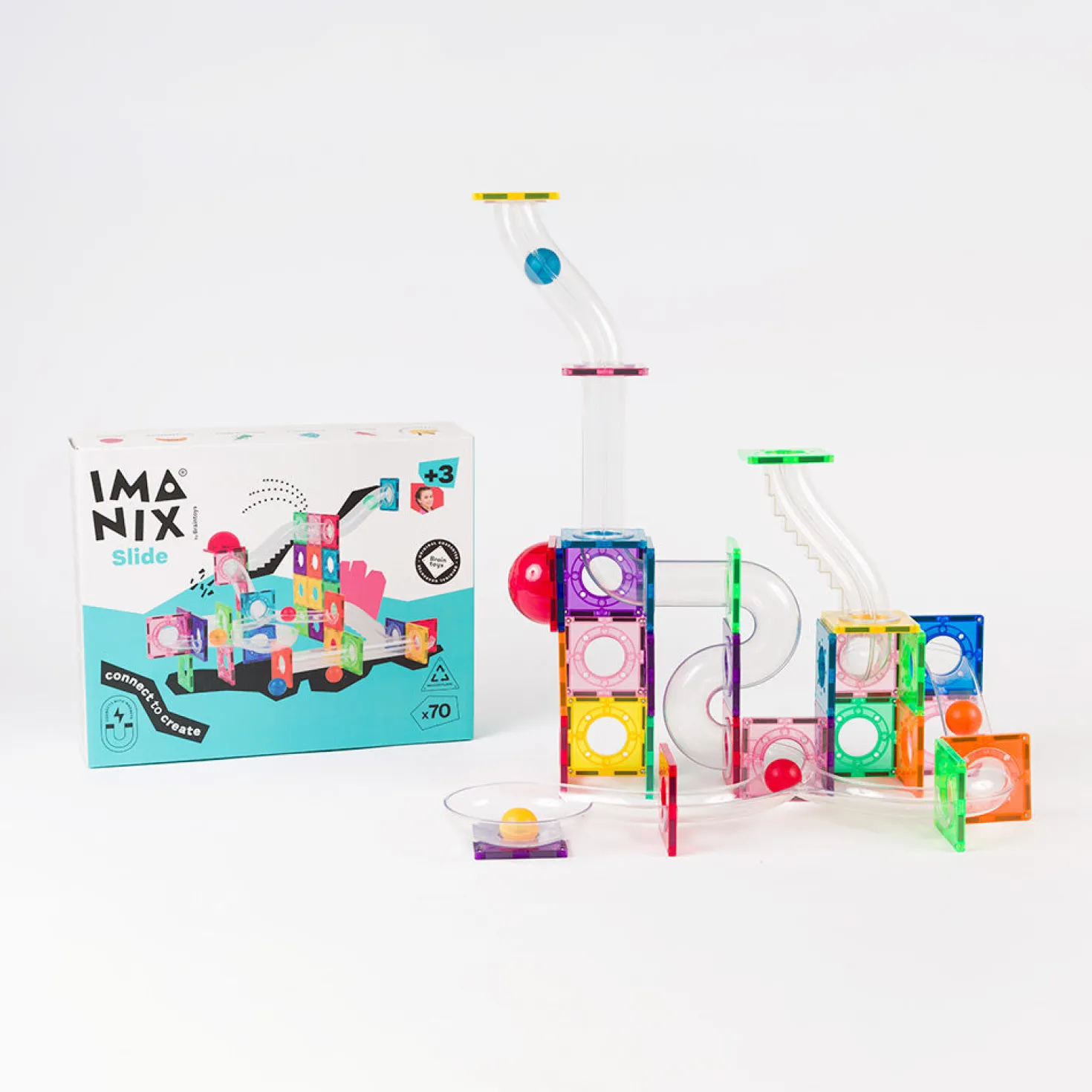 Imanix Tobogán 70 piezas · Braintoys