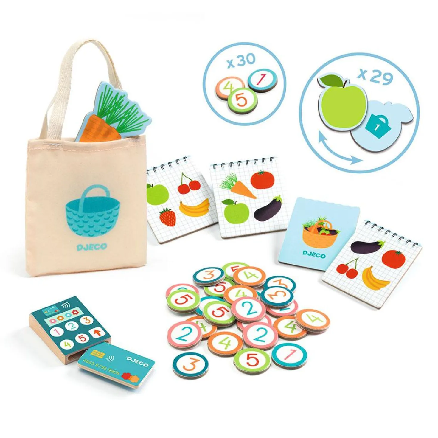 Imitación Léa & Milo little market · Djeco