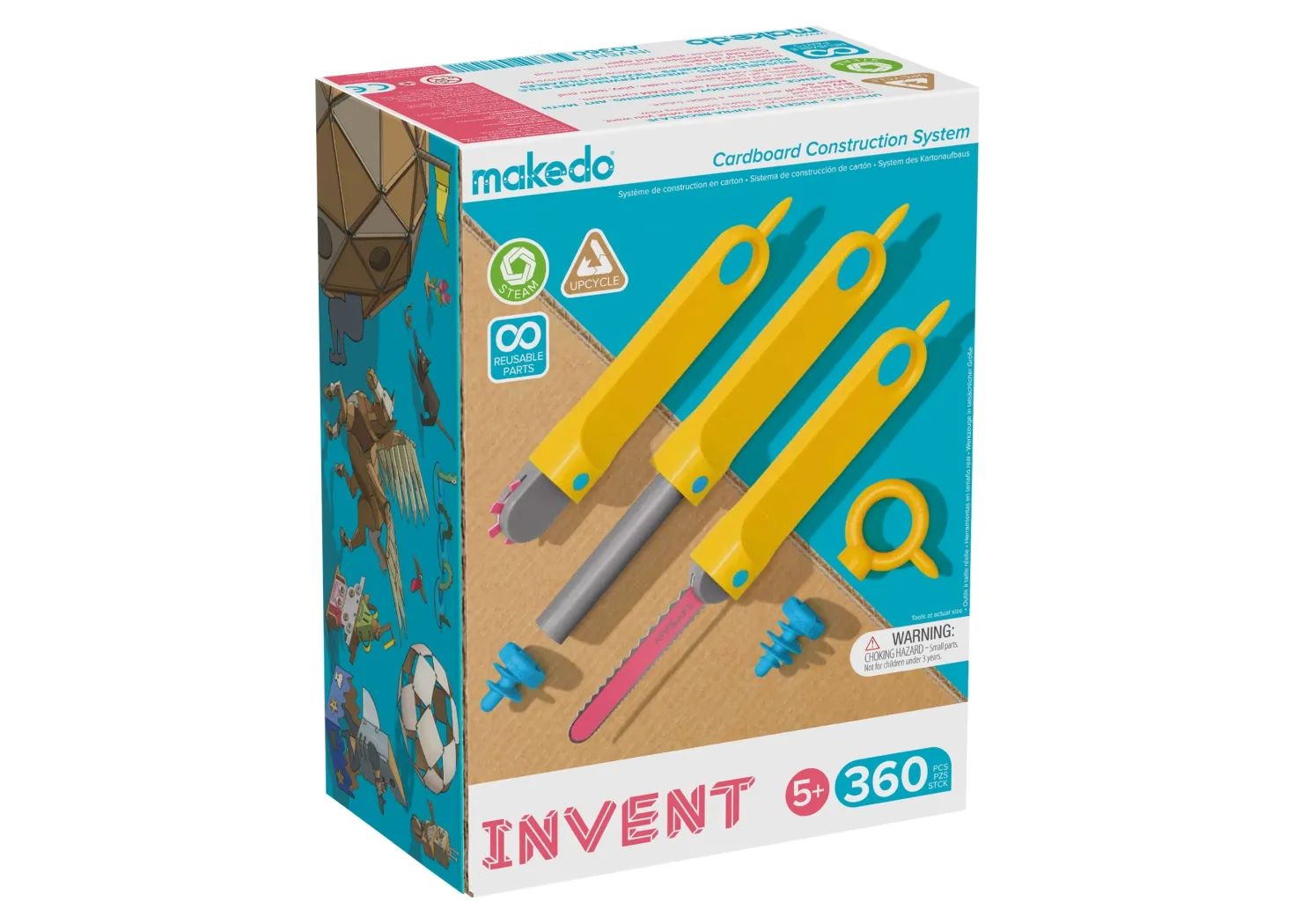 Invent Kit 360 piezas Makedo