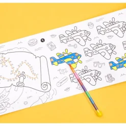 Juego de bolsillo para colorear Atlas+8 pinturas · OMY